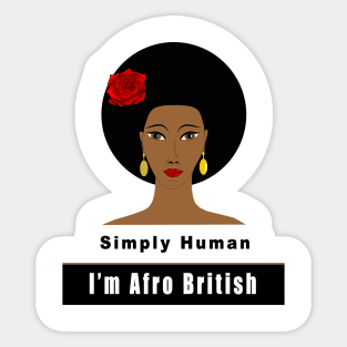 I'm Afro British Sticker
